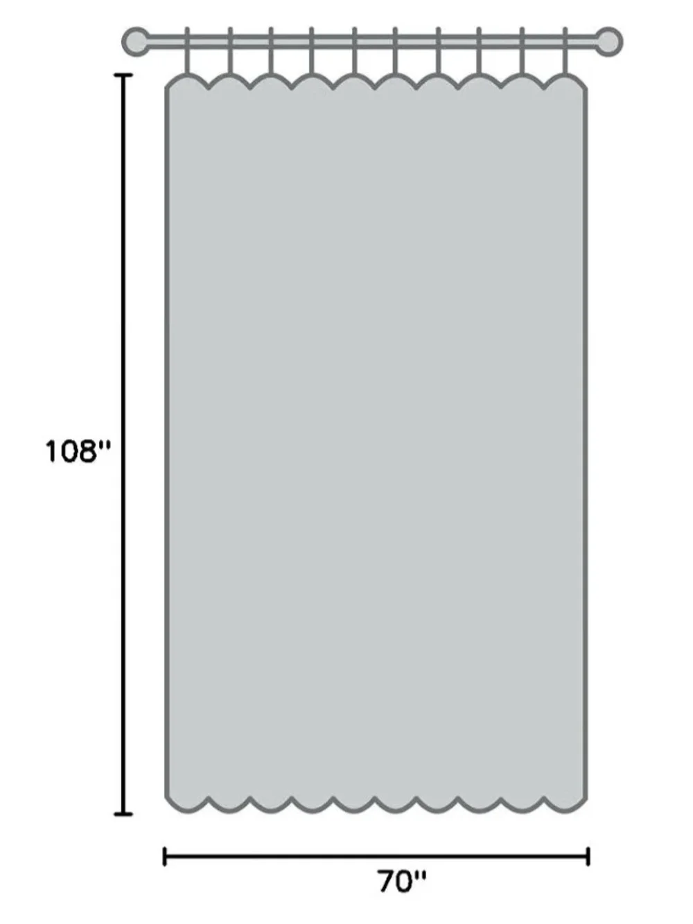 Source Unknown Off-White Curtain Panel - Neutral Drapery